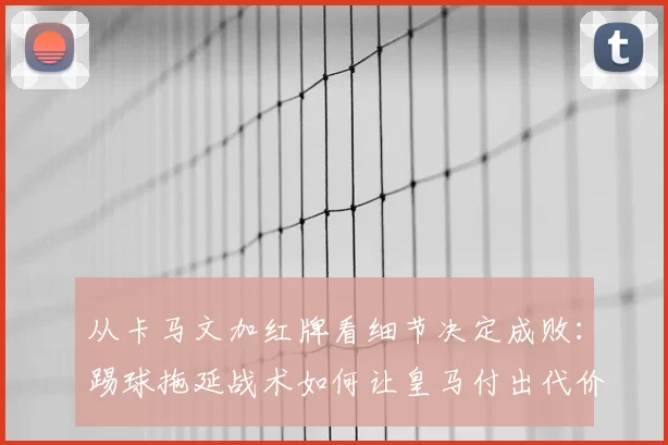 从卡马文加红牌看细节决定成败:踢球拖延战术如何让皇马付出代价
